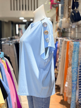 Top Suze - Licht Blauw