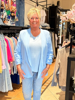 Oversized Blazer Joyce - Licht Blauw