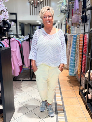 Ajour Trui Melani - Wit