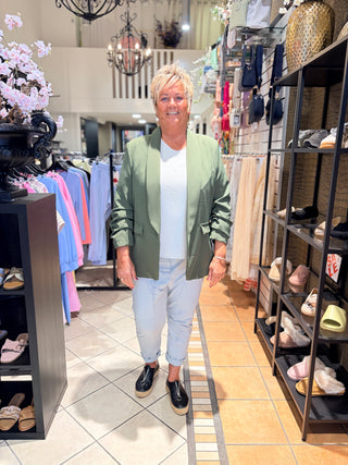 Oversized Blazer Joyce - Army Groen
