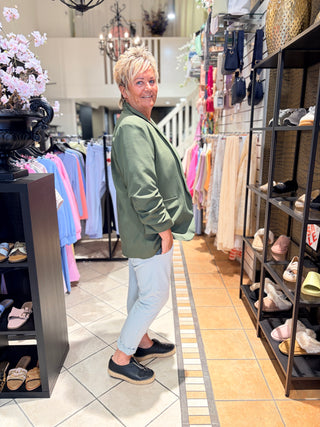 Oversized Blazer Joyce - Army Groen