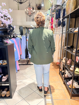Oversized Blazer Joyce - Army Groen