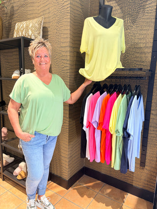 Oversized Shirt Stella - Licht Groen